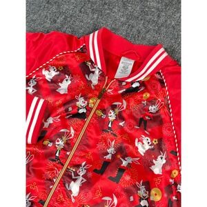Disney Lunar New Year Year of The Rabbit‎ Bomber Jacket Size XL/EXG Red